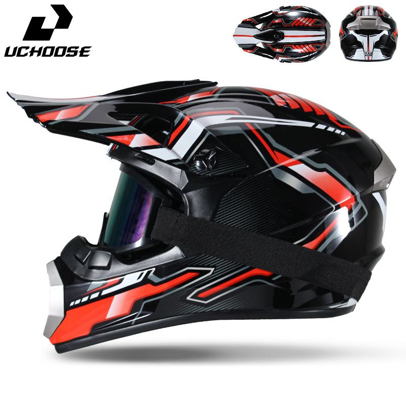 Mountain Biking Helmet - Мотошлем Uchoose для взрослых, полнолицевой, для