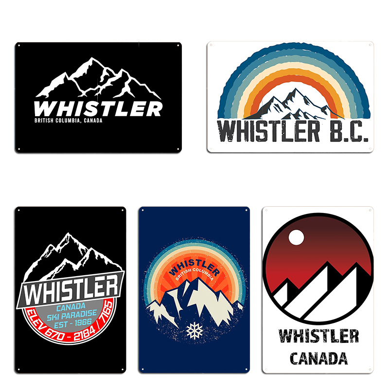 Mountain Biking Whistler - Ретро Ski Whistler B.C Канада Катание