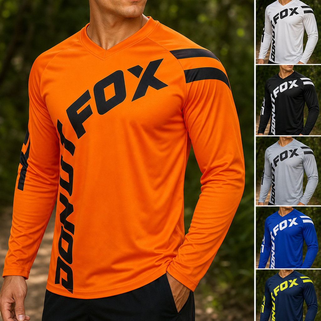 Mountain Biking Shirts - Мужская функциональная велосипедная рубашка с длинным